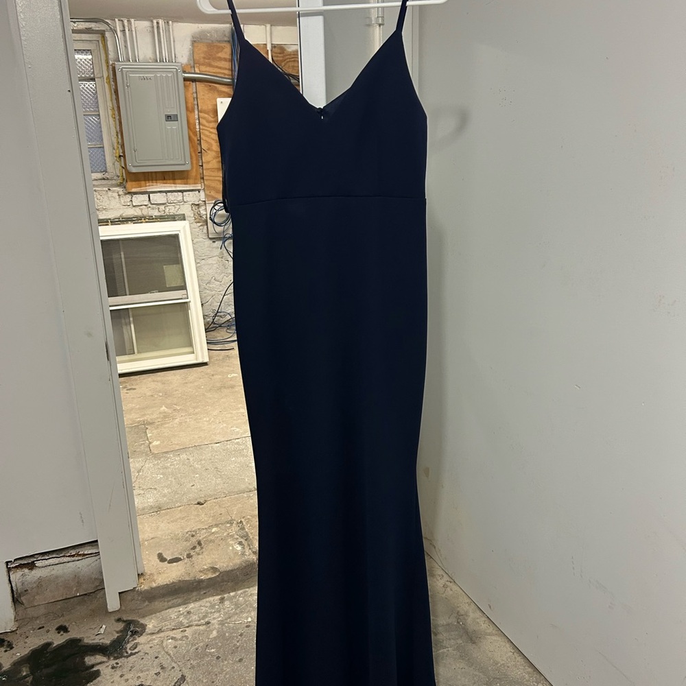 Elegant Navy Blue Women's Dress